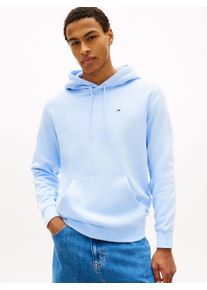 Hoodie Tommy Jeans "TJM REGULAR FLAG", Herren, Gr. M, sweet blau, Sweatware, Obermaterial: 80% Baumwolle, 20% Polyester, regular fit, breiter Bund, Sweatshirts Hoodie, mit bestickten Markenlogo auf Brusth&ouml;he