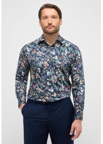 Langarmhemd Eterna "COMFORT FIT", Damen, Gr. 44, Normalgr&ouml;&szlig;en, navy, Twill, 100% Baumwolle, normal, Manschette, Hemden Langarmhemd, NON IRON (b&uuml;gelfrei)