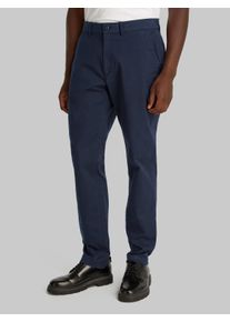 Chinohose Calvin Klein "MODERN TWILL SLIM CHINO", Herren, Gr. 31, L&auml;nge 34, blau (schwarz sapphire), Web, Obermaterial: 98% Baumwolle, 2% Elasthan, unifarben, slim fit normal, Hosen Chinohose, mit Logopr&auml;gung