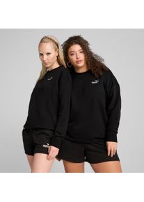 Langarmshirt Puma "ESS SMALL NO. 1 LOGO RELAXED CREW TR", Damen, Gr. S, schwarz (Puma schwarz), Sweatware, Obermaterial: 100% Baumwolle, unifarben, relaxed fit normal, Rundhals, Shirts Langarmshirt, mit Rundhalsausschnitt, Langarm, aus Baumwollmischung
