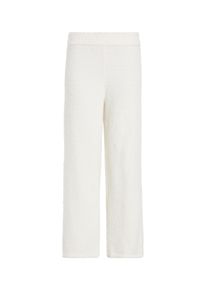 Homewearhose "PANT", Damen, Gr. L (40), N-Gr, beige (ivory), Obermaterial: 100% Polyester, Calvin Klein Underwear, unifarben, Basic normal, Hosen Homewearhose, in flauschiger Qualit&auml;t
