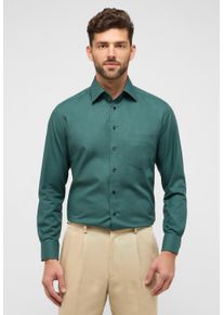Langarmhemd Eterna "MODERN FIT", Damen, Gr. 48, Normalgr&ouml;&szlig;en, gr&uuml;n (dunkelgr&uuml;n), 100% Baumwolle, tailliert, Manschette, Hemden Langarmhemd, NON IRON (b&uuml;gelfrei)