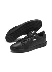 Sneaker Puma "SMASH WNS V2 L", Damen, Gr. 36, Puma schwarz, Puma schwarz, Leder, unifarben, Schuhe Sneaker, aus Leder und Synthetik, atmungsaktives Innenmaterial aus Textil