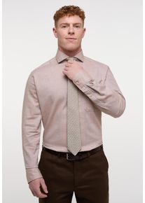 Langarmhemd Eterna "COMFORT FIT", Damen, Gr. 43, Normalgr&ouml;&szlig;en, beige (sand), Flanell, 52% Baumwolle, 10% Schurwolle, 38% Lyocell, normal, Manschette, Hemden Langarmhemd, EASY IRON (b&uuml;gelleicht)