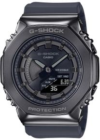 Chronograph Casio G-SHOCK, grau (grau, schwarz), Armbanduhren, Damen, Chronograph, Quarzuhr, Armbanduhr,Digitaluhr, bis 20 bar wasserd Damenuhr,Herrenuhr