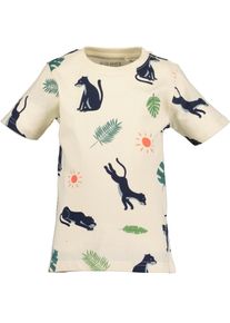 Shorty Blue Seven, Jungen, Gr. 128 (134), stein, Jersey, Obermaterial: 100% Baumwolle, bedruckt, Basic normal, Rundhals, Homewear-Sets Shorty