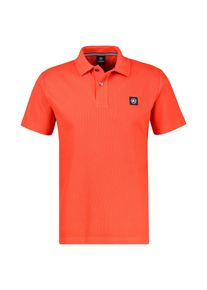 Poloshirt Lerros "Poloshirt mit Waffelstruktur, grosse Gr&ouml;&szlig;en", Herren, Gr. 5XL, vivid rot, 100% Baumwolle, ohne Ausschnitt, Shirts Poloshirt