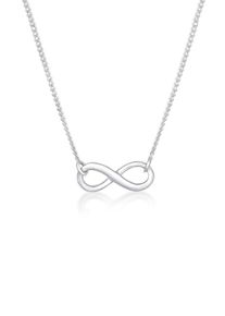Kette mit Anh&auml;nger Elli "Halskette Kette Infinity Unendlichkeit Symbol 925 Silber" Gr. 45, silber, Halsketten, Damen, ohne Stein, Silber 925 (Sterlingsilber), Kette mit Anh&auml;nger