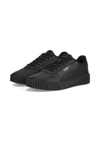 Sneaker Puma "CARINA 2.0", Damen, Gr. 36, schwarz (Puma schwarz, Puma schwarz, schwarz shadow), Leder, Schuhe Sneaker, aus Leder, mit Schn&uuml;rung, mit SOFTFOAM+ Innensohle