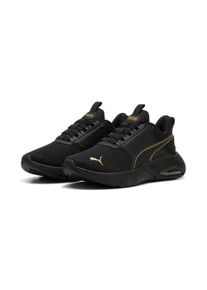 Sneaker Puma "X-CELL NOVA FS", Herren, Gr. 40, schwarz (Puma schwarz, gold), Textil, Schuhe Sneaker, mit Schn&uuml;rung, Textil-Obermaterial, Synthetik-Laufsohle, Topseller