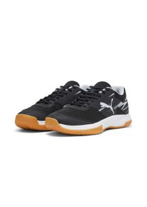 Hallenschuh Puma "VARION II", Damen, Gr. 44,5, bunt (Puma schwarz, cool light gray, gelb blaze, gum), Synthetik, Textil, mehrfarbig, Schuhe Hallenschuh, mit Gummilaufsohle und leichtem Profil, mit Schn&uuml;rverschluss