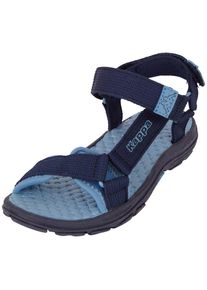 Sandale Kappa, M&auml;dchen, Gr. 26, blau (navy, midblau), Textil, mehrfarbig, Schuhe Sandale, zwei Klettverschl&uuml;sse f&uuml;r optimale Weitenregulierung