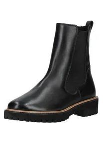 Stiefelette Paul Green "Paul Green Stiefelette Leder/Textil", Damen, Gr. 40, schwarz, Leder, Textil, Schuhe Stiefelette