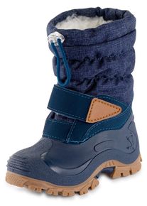 Snowboots Lurchi "Finn", M&auml;dchen, Gr. 31, blau (navy, gemustert), Synthetik, Textil, Schuhe Snowboots, Winterboots mit Schurwolle, Gr&ouml;&szlig;enschablone zum Download