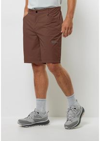 Shorts Jack Wolfskin "GRAVEX SHORTS M", Herren, Gr. 50, Normalgr&ouml;&szlig;en, braun (schwarz, rust), Obermaterial: 84% Polyamid, 16% Elasthan. Innenmaterial: 100% Polyester, Hosen Shorts