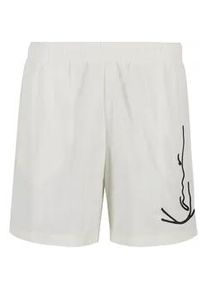 Badeshorts Karl Kani "Karl Kani Signature Swim Shorts", Herren, Gr. M, US-Gr&ouml;&szlig;en, sanftes wei&szlig;, 100% Polyester, Badehosen Badeshorts