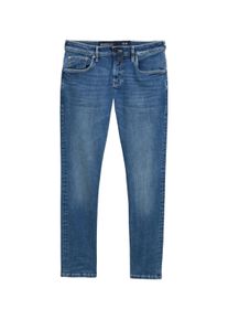 5-Pocket-Jeans Tom Tailor Denim, Herren, Gr. 31, L&auml;nge 34, blau (used mid), Denim/Jeans, Obermaterial: 78% Baumwolle, 20% Polyester, 2% Elasthan. Futter: 65% Polyester, 35% Baumwolle, unifarben, schmal lang, Jeans 5-Pocket-Jeans, mit Stretch