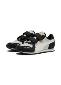 Sneaker Puma "CABANA RACER SL 20 V PS", M&auml;dchen, Gr. 32, ash gray, Puma wei&szlig;, Puma schwarz, Synthetik, Schuhe Sneaker, mit Klettverschluss, leichtes Tragegef&uuml;hl, mit Gummilaufsohle