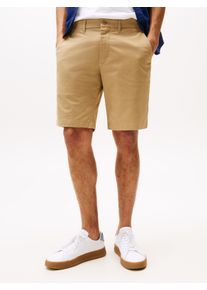 Bermudas Tommy Hilfiger "BROOKLYN SHORT 1985", Herren, Gr. 31, N-Gr, braun (camel), Web, Obermaterial: 97% Baumwolle, 3% Elasthan, Hosen Bermudas