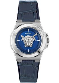 Quarzuhr Versace "HERA", blau (dunkelblau), Armbanduhren, Damen, Quarzuhr, Armbanduhr, Damenuhr, Saphirglas, Swiss Made, analog
