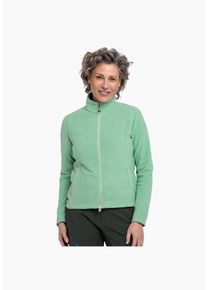 Sch&ouml;ffel Fleecejacke SCH&Ouml;FFEL "Fleece Jacket Leona3", Damen, Gr. 34, gr&uuml;n, Fleece, Obermaterial: 100% Polyester. Futter: 100% Polyester, unifarben, figurumspielend h&uuml;ftbedeckend, Jacken Fleecejacke, f&uuml;r Erwachsene, atmungsaktiv, schnell trocknendes Material