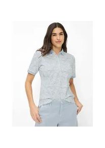 Poloshirt Brax "Style CLEO S", Damen, Gr. 36, bleu, 97% Baumwolle, 3% Elasthan, Shirts