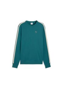 Langarmshirt Puma "ESS ELEVATED CREW TR", Herren, Gr. XL, emerald ice, Sweatware, Obermaterial: 100% Baumwolle, unifarben, regular fit normal, Rundhals, Shirts Langarmshirt, Regular Fit, Langarm, sportlicher Stil, Rundhalsausschnitt