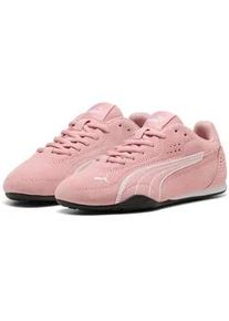 Sneaker Puma "CATCH SD JR", Damen, Gr. 38, rosy outlook, Puma wei&szlig;, Leder, unifarben, Schuhe Sneaker, mit sportlichem Design, Obermaterial aus Leder, mit Schn&uuml;rung