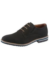 Schn&uuml;rschuh Salamander, Herren, Gr. 44, dunkelblau, Leder, Basic, Schuhe Schn&uuml;rschuh, Schn&uuml;rer, Business Schuh, Halbschuh mit Blockabsatz