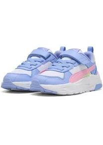 Sneaker Puma "TRINITY 2 LT AC+ PS", Damen, Gr. 31, Puma wei&szlig;, pink shimmer, intense lavender, Textil, Schuhe Sneaker, mit Klettverschluss, mit SOFTFOAM+ Innensohle