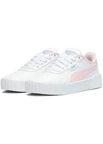 Sneaker Puma "CARINA 3.0 JELLY HEAVEN JR", Damen, Gr. 38, Puma wei&szlig;, pearl pink, Synthetik, unifarben, Schuhe Sneaker, mit Schn&uuml;rung, Obermaterial aus Synthetik, Laufsohle aus Gummi