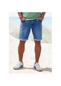 Jeansshorts John Devin "5-Pocket Shorts", Herren, Gr. 36, N-Gr, blau, denim, Denim/Jeans, Obermaterial: 98% Baumwolle, 2% Elasthan, normal kurz, Jeans Jeansshorts, aus elastischer Denim-Qualit&auml;t