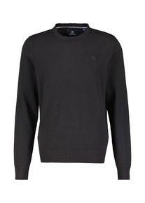 Strickpullover Lerros "Basic Strickpullover", Herren, Gr. S, schwarz, 100% Baumwolle, Pullover Strickpullover