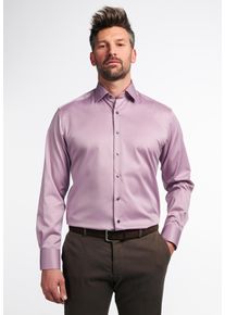 Langarmhemd Eterna "MODERN FIT", Damen, Gr. 44, Normalgr&ouml;&szlig;en, pink (fuchsia), Twill, 100% cotton, tailliert, Manschette, Hemden Langarmhemd, NON IRON (b&uuml;gelfrei)