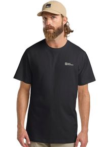 T-Shirt Jack Wolfskin "ESSENTIAL T M", Damen, Gr. XL (54/56), schwarz, Obermaterial: 100% Baumwolle, Shirts T-Shirt