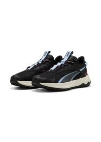 Laufschuh Puma "EXTEND LITE TRAIL", Damen, Gr. 38,5, schwarz (Puma schwarz, haute tropic), Textil, Schuhe Laufschuh, mit abriebfester Gummilaufsohle, mit Stollenprofil