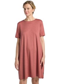 Shirtkleid Jack Wolfskin "TRAVEL DRESS", Damen, Gr. M (38/40), Normalgr&ouml;&szlig;en, rot (mineralrot, heather), Obermaterial: 95% Polyester, 5% sonstige Fasern, Kleider Shirtkleid