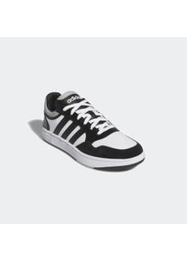 Sneaker adidas Sportswear "HOOPS 3.0", Herren, Gr. 46, schwarz-wei&szlig; (cloud wei&szlig;, core schwarz, grau two), Leder, Synthetik, Textil, Schuhe Sneaker