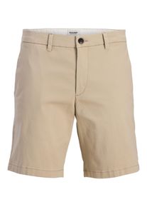 Jack & Jones PlusSize Chinohose "JPSTMARCO DYLAN CHINO SHORTS PLS", Damen, Gr. 46 (6XL), N-Gr, string, Web, Obermaterial: 98% Baumwolle, 2% Elasthan, JACK & JONES PLUSSIZE, unifarben, regular fit, Hosen Chinohose