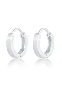 Paar Creolen Elli "Ohrringe Creolen Klappverschluss Basic 925 Silber" Gr. 12, silber, Ohrringe, Damen, ohne Stein, Silber 925 (Sterlingsilber), Paar Creolen