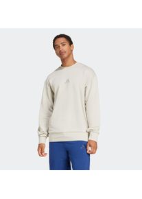Sweatshirt adidas Sportswear "M A SZN FT CRW", Herren, Gr. S, grau (wonder aluminium), Obermaterial: 100% Baumwolle, Rundhals, Sweatshirts Sweatshirt