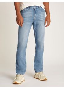 Slim-fit-Jeans Tommy Jeans "Ryan Regular Slim Straight", Herren, Gr. 30, L&auml;nge 34, blau (denim light), Denim/Jeans, Obermaterial: 99% Baumwolle, 1% Elasthan, unifarben, regular fit lang, Jeans Slim-fit-Jeans, Slim‑Straight‑Jeans aus hochwertigem Denim regul&auml;rer Leibh&ouml;he