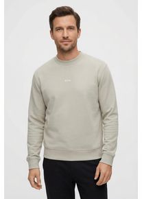 Sweatshirt BOSS Orange "WeSmallcrew", Herren, Gr. XL, open grau070, Sweatware, Obermaterial: 100% Baumwolle, relaxed fit, Rundhals, eingesetzt B&uuml;ndchen, Sweatshirts Sweatshirt, mit Logo auf der Brust