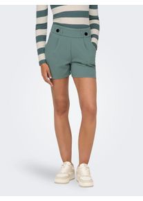 Jacqueline de Yong Shorts JDY "JDYGEGGO SHORTS JRS NOOS", Damen, Gr. S (36), N-Gr, gr&uuml;n (chinois gr&uuml;n detail:schwarz button), Jersey, Obermaterial: 95% Polyester, 5% Elasthan, unifarben, regular fit kurz, Hosen Shorts