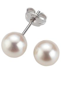 Paar Ohrstecker Firetti "Schmuck Geschenk Ohrschmuck Perle" Gr. 4, bunt (silberfarben, wei&szlig;), Ohrringe, Damen, 4, Perlen Silber 925 (Sterlingsilber), Perlen, Silber 925 (Sterlingsilber), Paar Ohrstecker, mit S&uuml;&szlig;wasserzuchtperle