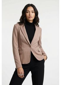 V&eacute;ro Moda Jerseyblazer VERO MODA "VMJULIANE, figurbetonter Schnitt, 1-Knopf Verschluss", Damen, Gr. 36, misty rose, Jersey, Obermaterial: 66% Polyester, 34% Baumwolle, unifarben, normal, V-Ausschnitt, Blazer Jerseyblazer, ungef&uuml;ttert