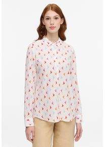 Hemdbluse Eterna "REGULAR FIT", Damen, Gr. 54, fuchsia, 100% Viskose, Blusen Hemdbluse