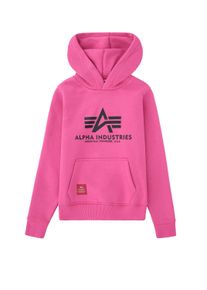 Hoodie Alpha Industries "Basic Hoodie BL K", Jungen, Gr. 14, pink (magenta), Obermaterial: 80% Baumwolle, 20% Polyester, regular fit, Sweatshirts Hoodie