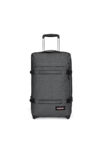 Weichgep&auml;ck-Trolley Eastpak "TRANSIT'R S", M&auml;dchen, Gr. B/H/T: 32,5cm x 51cm x 23cm 42 l, schwarz (schwarz denim), Polyester, Koffer Weichgep&auml;ck-Trolley, Handgep&auml;ck-Koffer Reisegep&auml;ck Reisekoffer mit TSA Schloss Reisetasche
