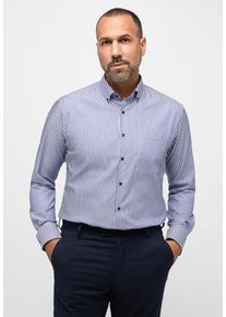 Langarmhemd Eterna "MODERN FIT", Damen, Gr. 48, verl&auml;ngerte &Auml;rmell&auml;ngen, navy, Twill, 100% cotton, tailliert, Manschette, Hemden Langarmhemd, NON IRON (b&uuml;gelfrei)